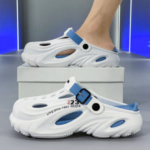 Mens Summer Outdoor Wear Anti-Slip Odor-Resistant Big Size Slip-On Thick Bottom Casual Thong Shoes Breathable EVA Slippers