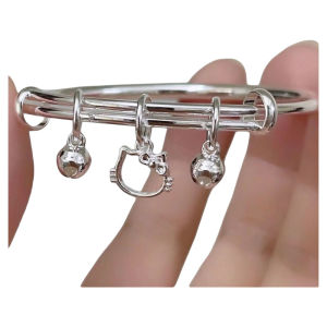 Vòng Tay Chuột Mèo Kitty Không Gỉ Cho Bạn Gái Quà Tặng Sinh Nhật Thiết Kế Mới Phụ Kiện Thời Trang Cho Nữ Vòng Tay Hợp Kim