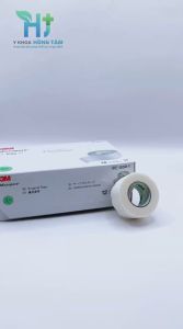 Băng Keo Giấy Y Tế 3M Micropore (2.5cm x 9.1m) Màu Trắng Dùng Trong Thẩm Mỹ