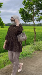 Kulot Pensil Plisket Panjang / Celana Pensil Plisket / Plisket Centi Pensil