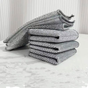 Khăn Lau Bằng Thép Không Gỉ Khăn Lau Nhà Bếp Khăn Lau Lưới Không Dính Dầu Mỡ Khăn Lau Rửa Bát Khăn Lau Rửa Nồi Khăn Lau Rửa Nhà Bếp