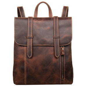 Mantime | Retro Handmade Crazy Horse Leather Backpack