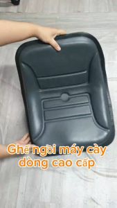 Ghế ngồi máy cày máy gặt da xám Kubota Isseki M6040 DC70  DC105 dòng cao cấp 4 lỗ  ( dùng được cho xe Ôtô)