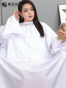 High-End Waterproof Long-Sleeve Hairdressing Salon Apron Non-Stick to Hair Professional Stylist Scissors Apron Salon Specialized