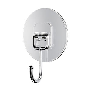 YUHANG | Round Strong Adhesive No-Drill Dormitory Hook Transparent Invisible Wall Hook