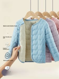 miiow | Warm Wool Silk School Uniform Inner Wear For Boys And Girls Childrens Cotton Coat Inner Woolen Childrens Cotton Clothes