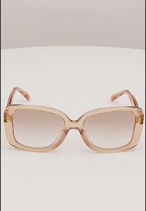 (2 Years Warranty) Coach Womens Butterfly Frame Brown Acetate Sunglasses - HC8334U (TW-S002-TAN)