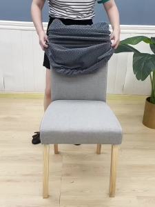 Jacquard Chair Cover Elastic Universal Dining Chair Cover Cushion Seat Cushion Cover