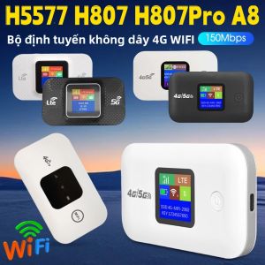 Bộ Định Tuyến WiFi 4G LTE H807Pro H5577 Tốc Độ 150Mbps Điểm Phát Sóng Di Động Ngoài Trời Không Dây Với Khe Cắm Thẻ SIM Bộ Khuếch Đại Tín Hiệu Wi-Fi Cắm Là Chạy Cho Gia Đình
