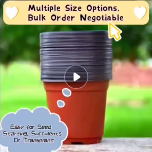 BUY 5 TAKE 5 Plastic Flower Pot Seedlings Plant Nursery Pots Suitable Paso For Succulent Transplanting Multiple Size Soft Small Flower Pots