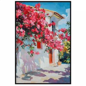 Tranh hoa giấy phong thủy trừ tà mang đến may mắn tài lộc.Tranh treo tườngdán tường.CGI-1376