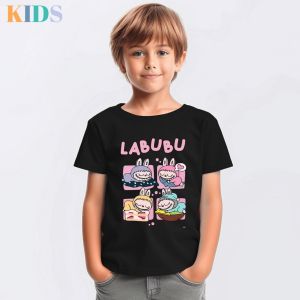 เสื้อผ้าเด็ก LABUBU V.7 ผ้า cotton 100% 7 สี ผ้านุ่มสวมใส่สบาย