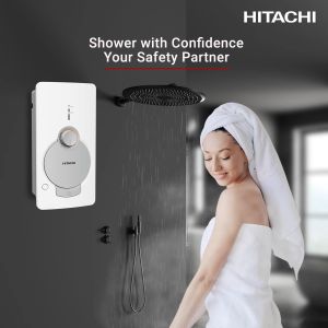 Hitachi เครื่องทำน้ำอูนิก 4800 วัตต์ รุ่น ซอฟต์แวร์ รูปแบบ 48 ชั่วโมง สีขาว มือสองใบหน้า เครื่องที่มีการใช้งานประสบการณ์ ดิจิทัล HES-48G