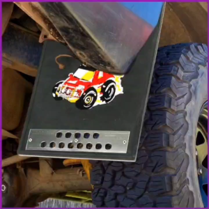 2pcs Off-Road Mud Flaps Cartoon Car Mud Guards Truck Mud Flaps Wide Soft Rubber Mud Flaps