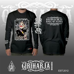 Kaos wayang golek SEMAR BADRANAYA / kaos wayang golek Giri Harja / Kaos wayang golek sunda / kaos tangan panjang