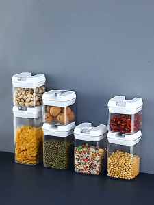 🇸🇬SG Ready Stock🇸🇬 *NEW* Airtight Food Storage Container Plastic Kitchen Refrigerator Sealed Organiser Multipurpose Stackable