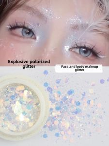 Creative Glitter Eye Shadow Single Color Shiny Powder Face Bright Sparkle Body Jewelry Polarized Large Glitter Cosmetic Tools