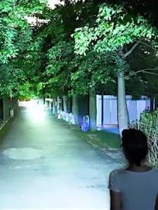 Đèn Pha LED Sạc Lại Được Với Cảm Biến Hồng Ngoại Mạnh Mẽ Cổng Type-C Dùng Cho Câu Cá Cắm Trại Ngoài Trời Chống Nước Đèn Pin COB Đỏ + Trắng