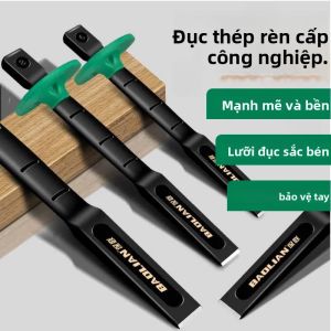 Đục Đá Dẹt 6/8/10/12 Inch Lạnh Đục Có Bảo Vệ Tay Cho Nề Cắt Bê Tông Thép Chrome-Vanadi Công Cụ Xây Dựng