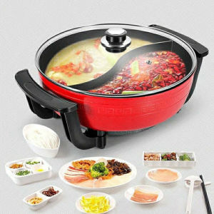 Nồi lẩu điện đa năng 2 ngăn nồi lẩu uyên ương chống dính cao cấp thế hệ mới làm nóng nhanh cùng 5 mức chỉnh nhiệt. Bảo hành 2 năm lỗi 7 ngày đổi mới