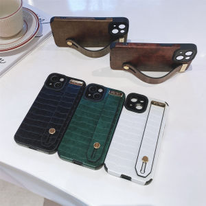 Zeallion Ốp Điện Thoại Dây Đeo Cổ Tay Bằng Da PU Da Cá Sấu Sang Trọng Dành Cho [Apple iPhone 14 13 12 11 Pro Max 7 8 Plus X XS Max SE 2020]