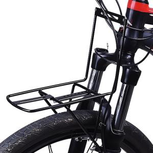 Folding Bike Cargo Rack Front Basket Rack Mount Shelf Pannier Carrier for Travel Riding Long Distance Cycling