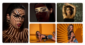 AMBITFUL AL-18 AL18 Pro Focalize Conical Snoot Optical Condenser Art Special Effects Shaped Beam Light Cylinder come with 24pcs Modeling Piece and 5pcs Color Gel