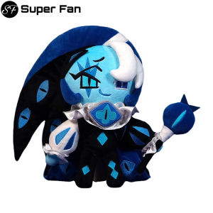 (Super Fan) 24cm Shadow Milk Cookie Plush Toy New Shadow Milk Cookie Run Kingdom Plush Dolls for Kids Funny Stuffed Toys for Baby Childrens Birthday Gift Home Decoration Doll