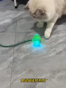 Smart Automatic Rolling Ball Cat Toy Rechargeable 360° Glowing Interactive Ball Motion Sensor Cats Self-Entertaining Ball Toy