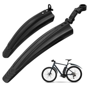 2Portable Adjustable Bicycle Mudguard Set，Suitable for Mountain Road Cycling Front and Rear Wheel Waterproof Mudguard