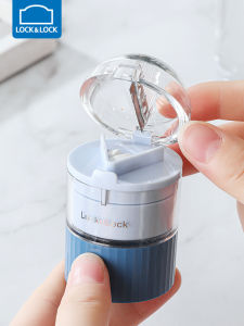 เครื่องบดยาแบบพกพา เครื่องแบ่งเม็ดยาแบบมือหมุน พร้อมกล่องเก็บยา Lock N Lock อุปกรณ์บดและแบ่งยา สำหรับใช้ในครัวเรือน