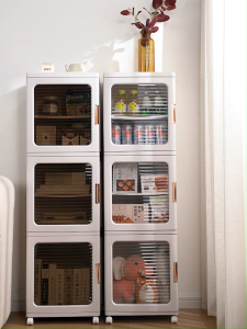 HALOO Multi-Layer Slim Storage Cabinet with Wheels - Waterproof Movable Organizer | for Bathroom Kitchen Gap