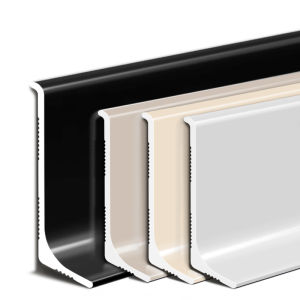 BEIQIVI | No-Drill Thin Simple Flexible Metal Baseboard 4cm