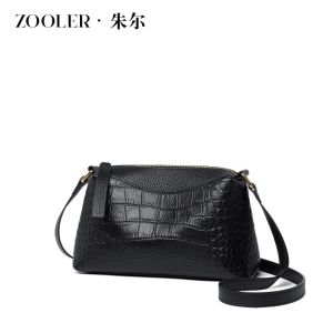 ZOOLER | Túi Đeo Chéo Da Thật Họa Tiết Cá Sấu Thời Trang