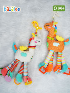 Bajalee | Baby Soothing Toy 0-1 Year Rattle Plush Hanging Toy