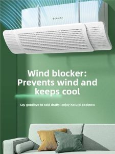 MONLEYTA | Universal Wall-Mounted Air Conditioner Windshield Cold Air Guiding Cover No Installation Required New Chinese Style PVC Material