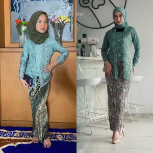 KEBAYA ANAK MODEL KUTU BARU PAYET-STELAN KEBAYA KUTU BARU ANAK UMUR 3-12 TAHUN