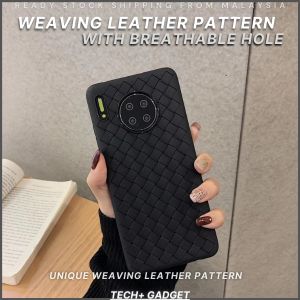 Weaving Leather Pattern Casing Soft Breathable Case for Huawei Nova 7 Nova 7i Nova 7SE Nova 5T Nova 4 Honor 20 Pro Honor 8X