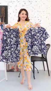 FONชุดเซ็ต2ชิ้น ชุดลำลอง ชุดคุณแม่วัยกลาง ชุดผู้สูงวัย มีรอบอก42-46-50นิ้ว#00705