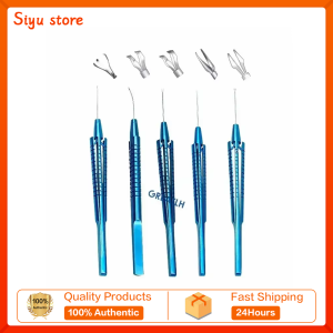 23G 25G Ophthalmic Capsulorhexis Forceps Micro Intraocular Scissors Micro Tweezers Titanium Alloy Ophthalmic Instrument