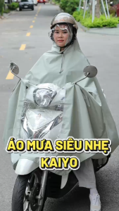 Áo Mưa Siêu Nhẹ Kaiyo Chất Liệu Polyester Chống Thấm Nước Size to Rộng
