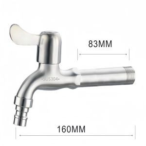 Vòi Nước Treo Tường Mở Nhanh Inox