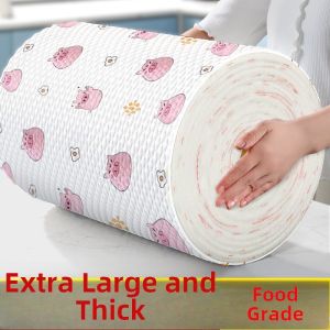 Thickened Non-woven Kitchen Cleaning Cloth Disposable Absorbent Oil-absorbing Food-grade Lazy Persons Wiping Cloth
