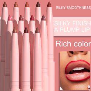 6Pcs Velvet Matte Lip Liner Pencil Set High Pigment Smooth Silky Texture Easy to Color & Define Lip Contours Daily Lip Makeup