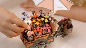 Robotime Rolife Blossom Cart 3D Wooden Puzzle (TGS03)
