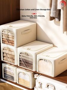 Home Linen Clothes Storage Box Rectangular