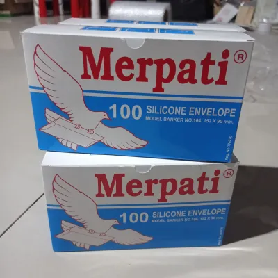 Amplop Kondangan Tanggung Merpati Isi 100 Silicone Envelope Model Banker No 104 U 152x90 mm