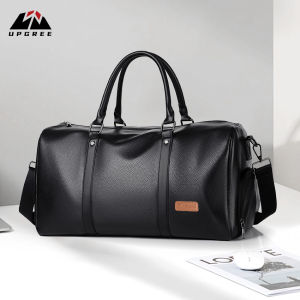 UPGREE กระเป๋าเดินทางแบบพกพาแฟชั่นกระเป๋าหนัง PU กระเป๋าออกกำลังกายช่องแยกแห้งและเปียกกีฬากลางแจ้งสำหรับยิมและยิมสายกระเป๋ากระเป๋าออกกำลังกายสำหรับการเดินทางโยคะว่ายน้ำ