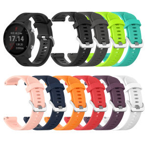 For Garmin 245 Strap Official Button Silicone Watch Band Sports Strap For Forerunner 245M/645/Vivoactive 3/Venu/Venu SQ Bracelet