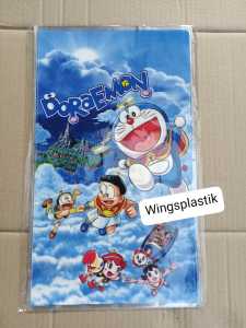 Plastik Ulang Tahun (ultah) Doraemon/ Plastik Karakter / Plastik Snack Doraemon isi 10pcs ukr 22x40